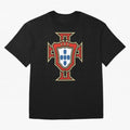 Portugal Soccer Logo Oversized T-Shirt Share FIFA World Cup 2026 Group Stage Connected to Haaland and Mbappe, Argentina and Brazil Energy, Worldwide Fan Energy, Dramatic Goals, Stadium Lights and Championship Celebrations; Created for Match Day