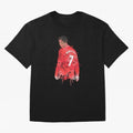 Cristiano Ronaldo - Manchester United Legend Art Oversized T-Shirt Keep the Match Day Mood of FIFA World Cup 2026 USA Canada Mexico for Fans of Haaland and Brazil, Portugal and Argentina, Bringing Match Day Excitement, Supporter Culture, Golden