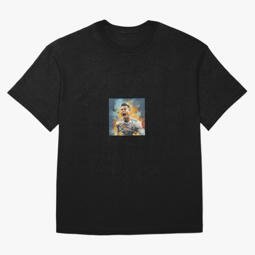 Cristiano Ronaldo Oversized T-Shirt Cheer for FIFA World Cup 2026 USA Canada Mexico for Fans of Messi, Neymar and Mbappe and Spain, Bringing Stadium Chants, National Pride, Trophy Dreams and Unforgettable Football Memories; Created for Match Day