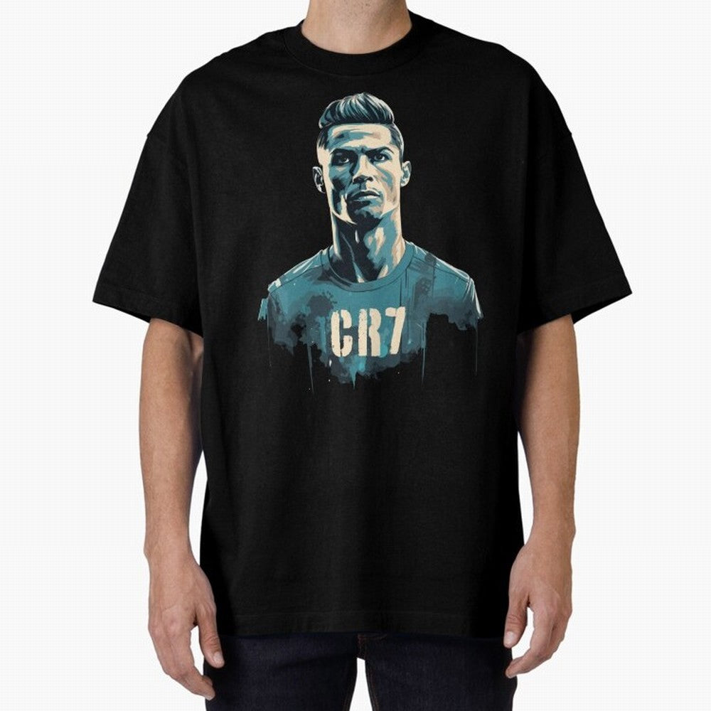 CR7 Oversized T-Shirt Carry the Colors and Pride of FIFA World Cup 2026 USA Canada Mexico for Fans of Mbappe and England and Germany, Bringing Football Passion, Legendary Performances, Festival Vibes and Supporter Community; Made for Collectors Who