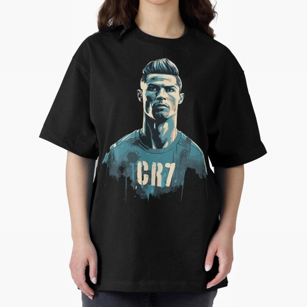CR7 Oversized T-Shirt Carry the Colors and Pride of FIFA World Cup 2026 USA Canada Mexico for Fans of Mbappe and England and Germany, Bringing Football Passion, Legendary Performances, Festival Vibes and Supporter Community; Made for Collectors Who