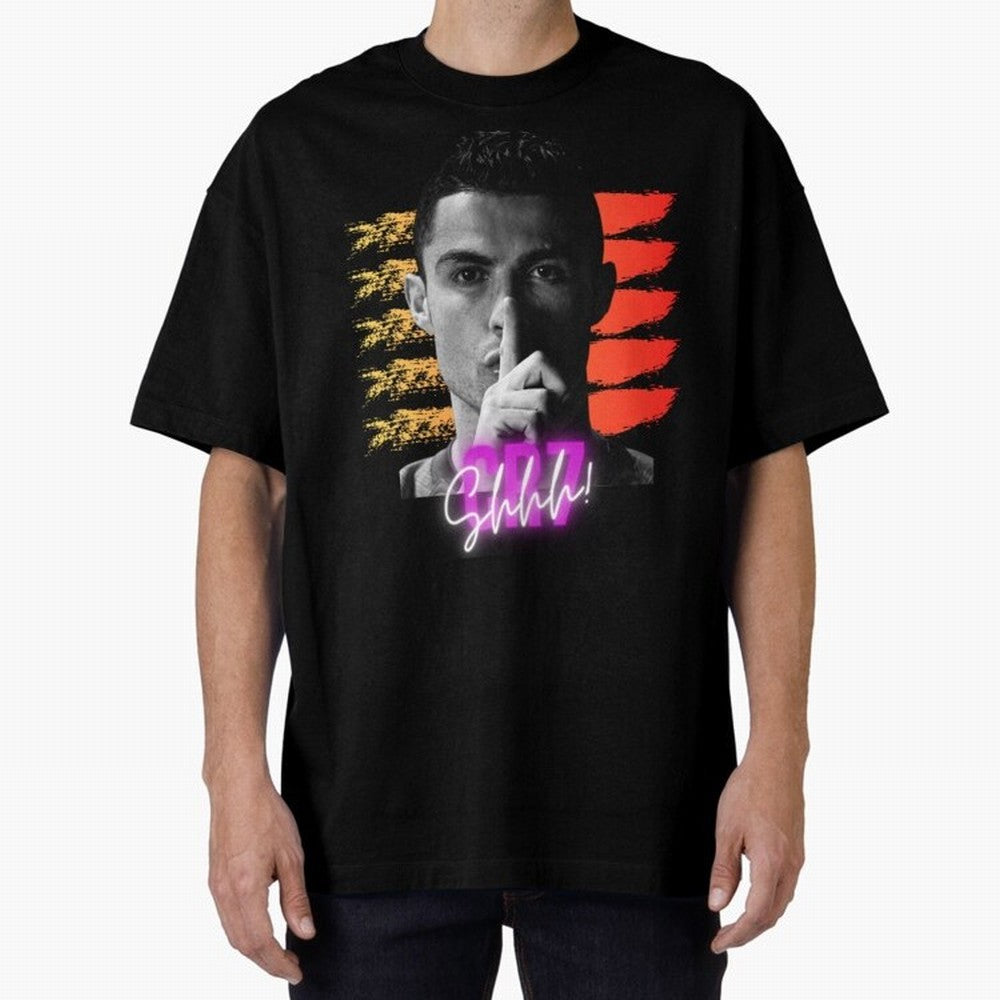 Cristiano Ronaldo cr7 Oversized T-Shirt Support FIFA World Cup 2026 Group Stage Filled with CR7, France and Portugal Energy, Football Festival Excitement, Trophy Ambitions, Country Rivalries and Star Player Buzz; Created for Match Day Parties,