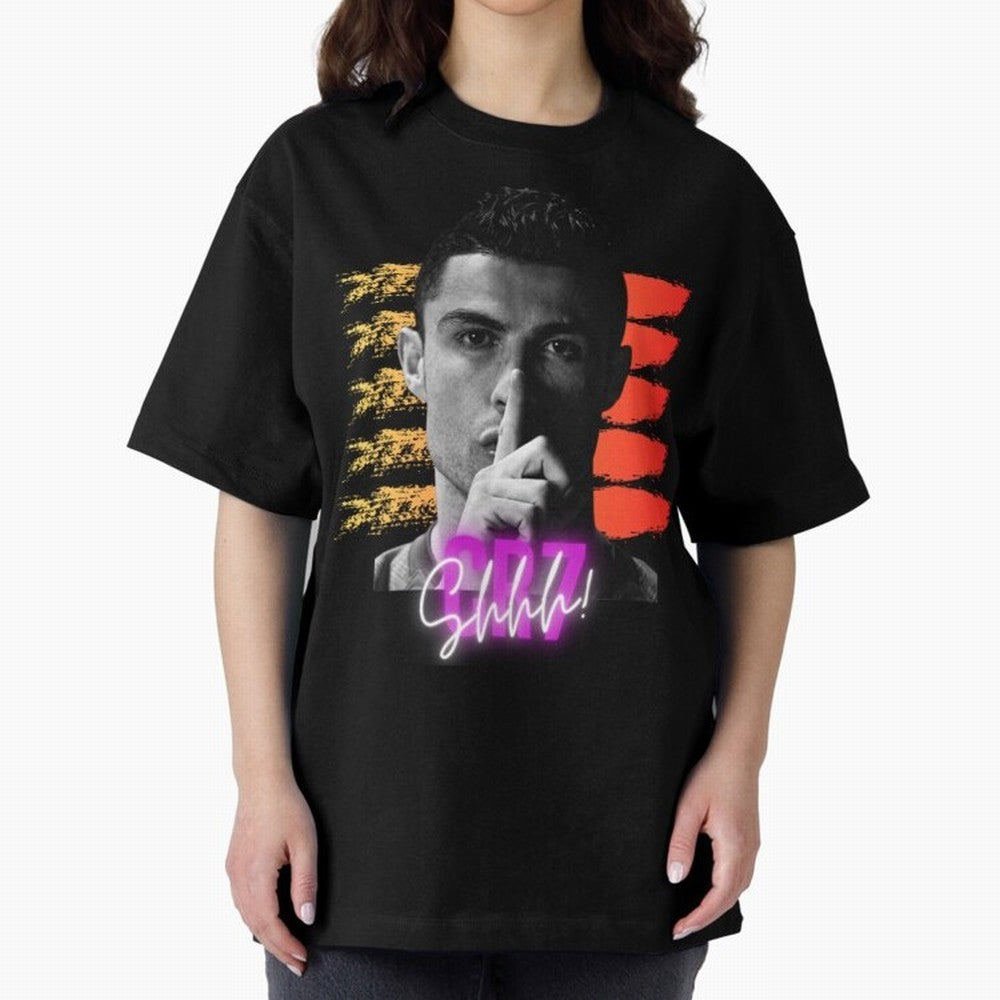 Cristiano Ronaldo cr7 Oversized T-Shirt Support FIFA World Cup 2026 Group Stage Filled with CR7, France and Portugal Energy, Football Festival Excitement, Trophy Ambitions, Country Rivalries and Star Player Buzz; Created for Match Day Parties,
