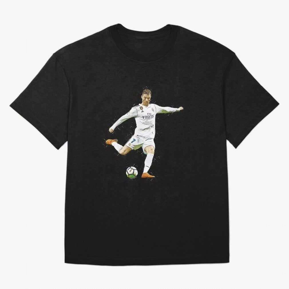 Cristiano Ronaldo Celebration Oversized T-Shirt Stand Out with Spirit from Global Football Passion for FIFA World Cup 2026 Group Stage, Capturing Neymar, Haaland and Cristiano Ronaldo, Argentina, France and Brazil, Champion Mindset, Group Stage