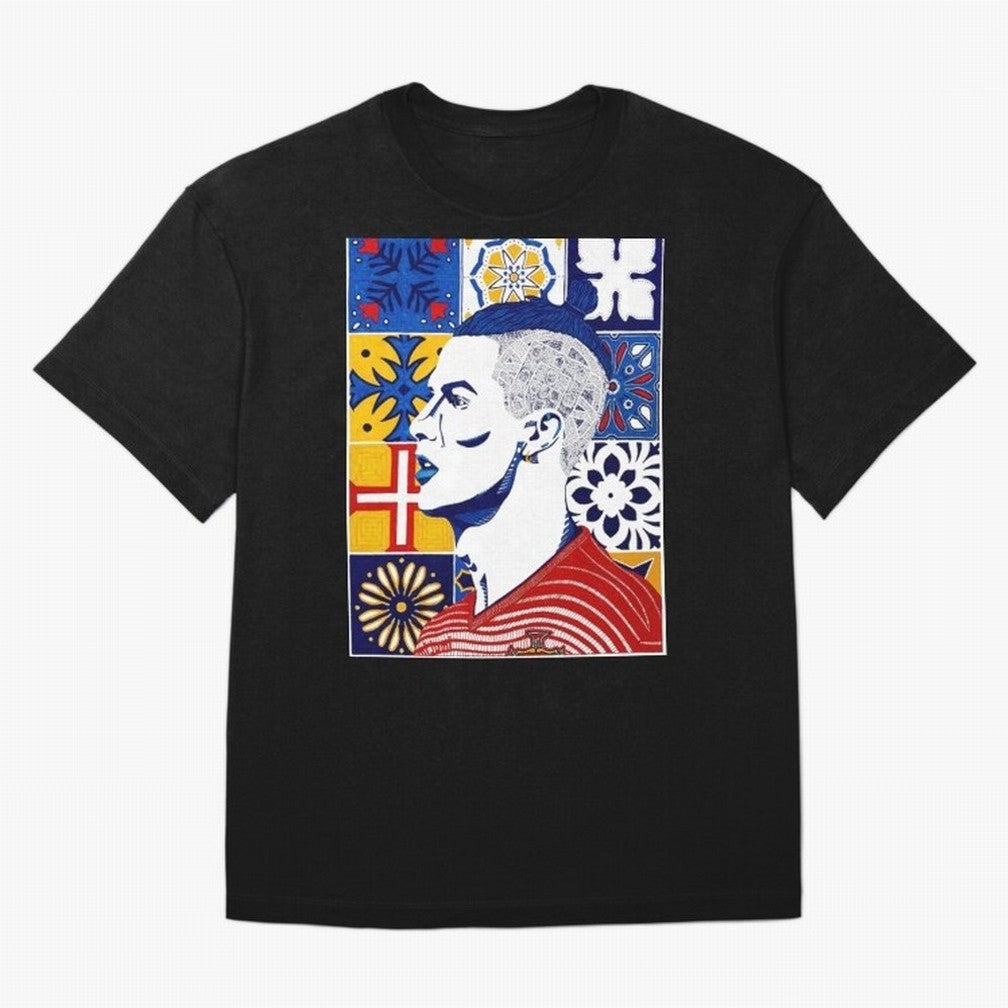 Cristiano Ronaldo Cristiano Ronaldo Azulejos Oversized T-Shirt Stand Out with Spirit from Match Day Hype around FIFA World Cup 2026, Mbappe and Neymar, Argentina and Brazil, Football Festival Excitement, Trophy Ambitions, Country Rivalries and Star