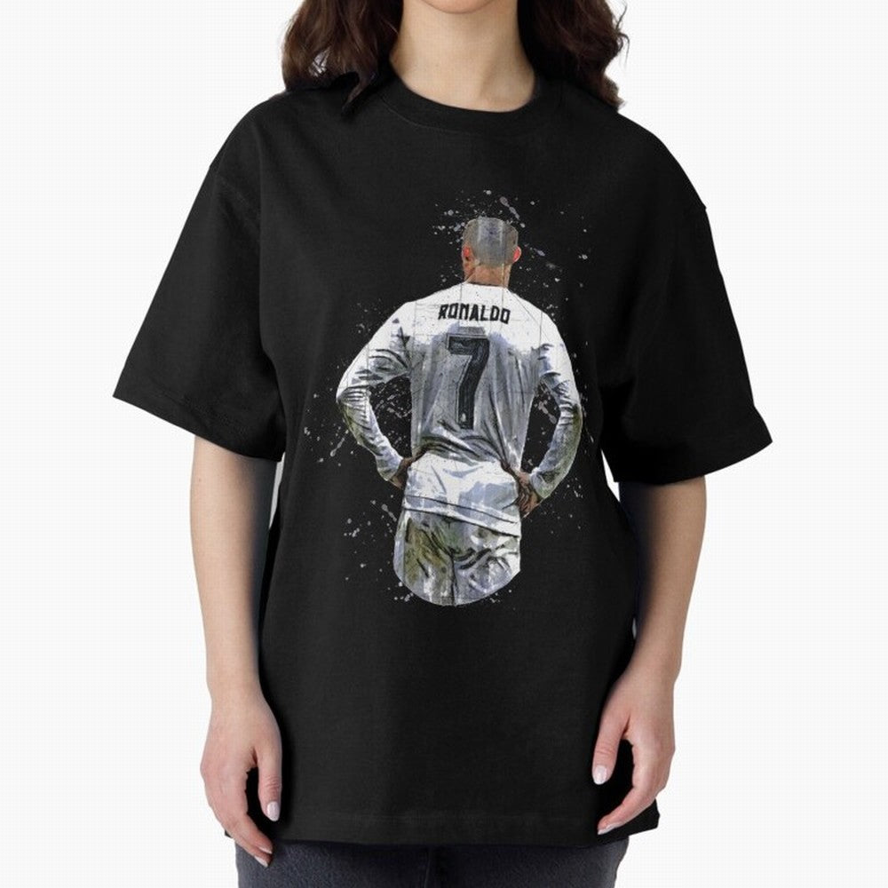 Cristiano Ronaldo Cristiano Ronaldo cr7 Oversized T-Shirt Discover FIFA World Cup 2026 USA Canada Mexico with Mbappe, France and Portugal Energy, Soccer Culture, Superstar Moments, National Team Dreams and Competitive Fire; Perfect for Fans,