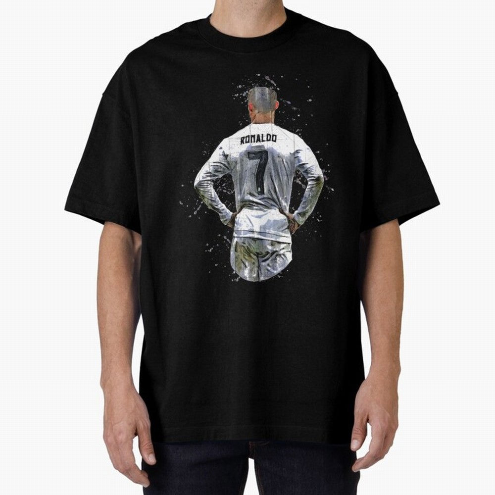 Cristiano Ronaldo Cristiano Ronaldo cr7 Oversized T-Shirt Discover FIFA World Cup 2026 USA Canada Mexico with Mbappe, France and Portugal Energy, Soccer Culture, Superstar Moments, National Team Dreams and Competitive Fire; Perfect for Fans,