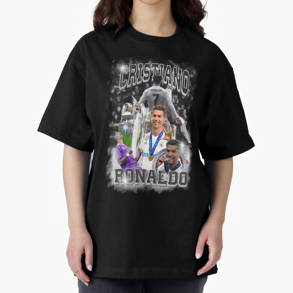 Cristiano Ronaldo Oversized T-Shirt Represent FIFA World Cup 2026 Built around Neymar, Haaland and Cristiano Ronaldo, Portugal, Spain and Germany Energy, Worldwide Fan Energy, Dramatic Goals, Stadium Lights and Championship Celebrations; Ideal for
