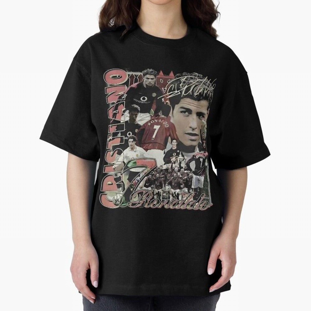 Limited Cristiano Ronaldo CR7 Vintage Oversized T-Shirt Bring Global Tournament Vibes to FIFA World Cup 2026 USA Canada Mexico Connected to Haaland, England, France and Netherlands Energy, Championship Spirit, Famous Goals, Roaring Crowds and