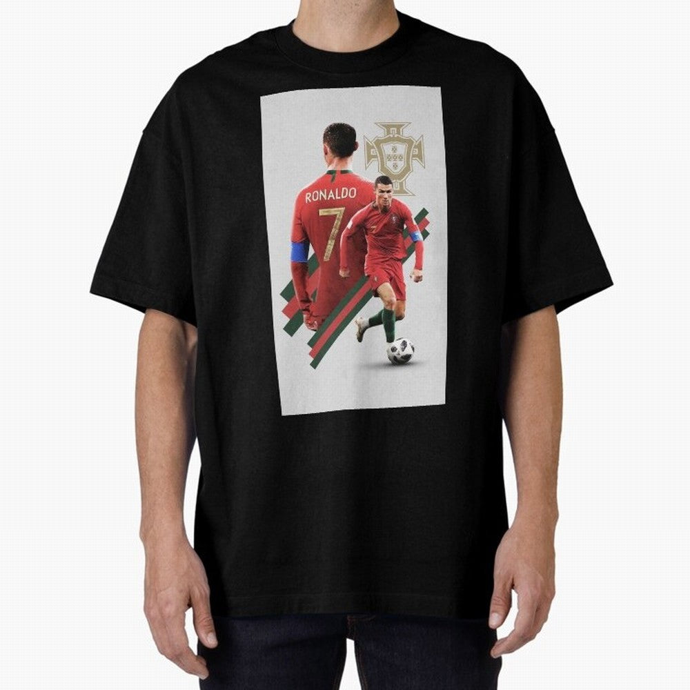 cr qatar Oversized T-Shirt Bring World Football Passion into Match Day Hype around FIFA World Cup 2026 USA Canada Mexico, CR7, Spain, Vintage Soccer Flavor, Modern Football Stars, National Flags and Final Night Emotion; Made for Die Hard