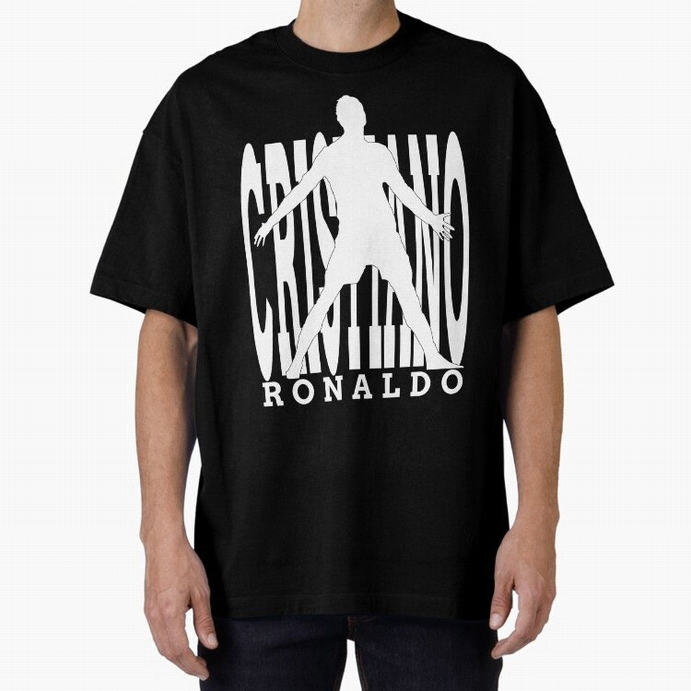 Cristiano Ronaldo - The Legend! Oversized T-Shirt Celebrate Unforgettable Nights in the FIFA World Cup 2026 USA Canada Mexico Journey through Messi, Neymar and Mbappe Highlights, England and Germany Pride, Football Festival Excitement, Trophy