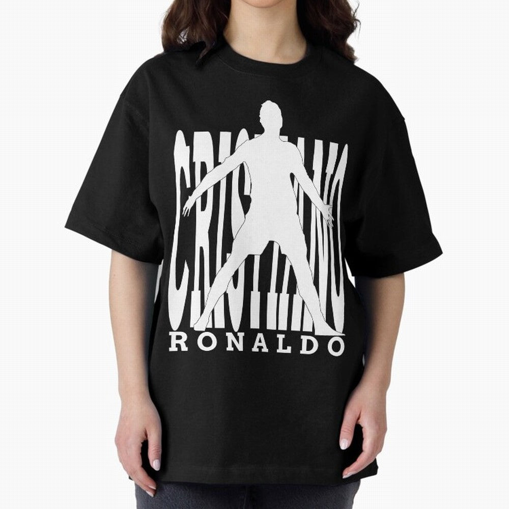 Cristiano Ronaldo - The Legend! Oversized T-Shirt Celebrate Unforgettable Nights in the FIFA World Cup 2026 USA Canada Mexico Journey through Messi, Neymar and Mbappe Highlights, England and Germany Pride, Football Festival Excitement, Trophy