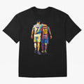 Cristiano Ronaldo and Messi Wpap Art Oversized T-Shirt Show Your Love for the FIFA World Cup 2026 USA Canada Mexico Journey through CR7 and Messi Highlights, Portugal Pride, Football History, Final Match Energy, Crowd Noise and Once in a Lifetime