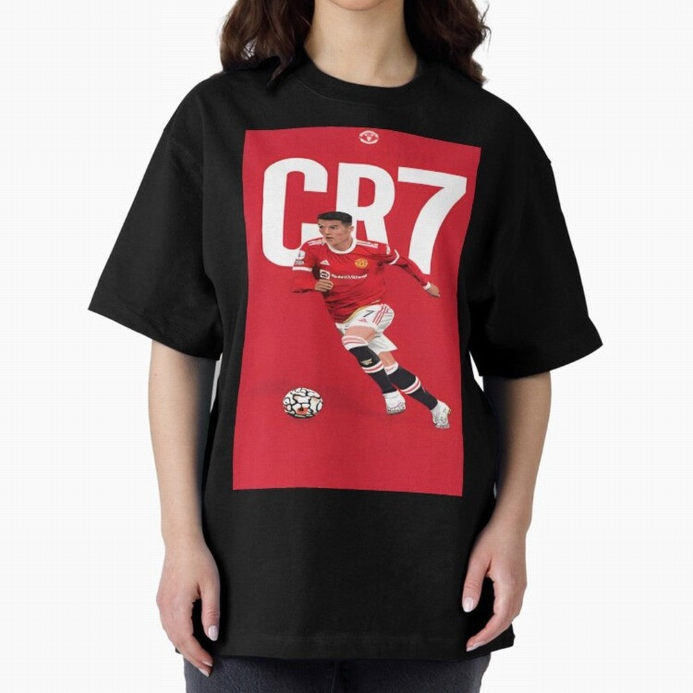 Cr7 Oversized T-Shirt Get Ready for Match Day Hype around FIFA World Cup 2026 Group Stage, Mbappe and Neymar, Spain, Vintage Soccer Flavor, Modern Football Stars, National Flags and Final Night Emotion; Perfect for Supporters Who Want Bold Football