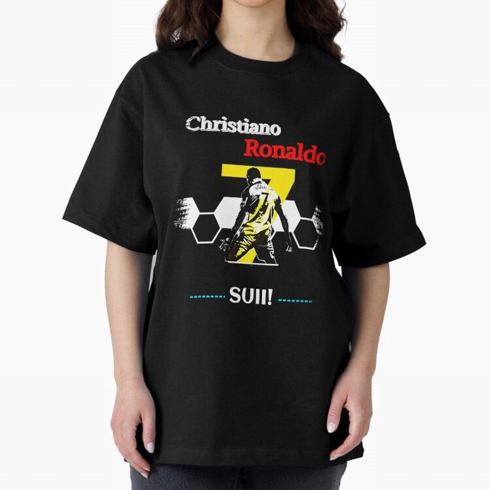 Cristiano Ronaldo Cr7 Oversized T-Shirt Cheer for Match Day Hype around FIFA World Cup 2026, CR7, Argentina, Stadium Memories, Football Loyalty, International Chants and Championship Tradition; Great for Supporters Who Love Legendary Players,