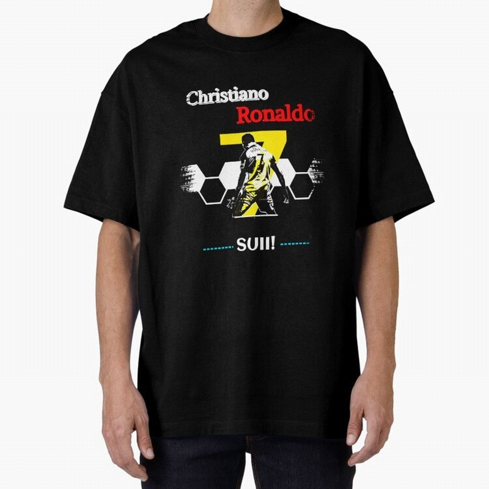 Cristiano Ronaldo Cr7 Oversized T-Shirt Cheer for Match Day Hype around FIFA World Cup 2026, CR7, Argentina, Stadium Memories, Football Loyalty, International Chants and Championship Tradition; Great for Supporters Who Love Legendary Players,