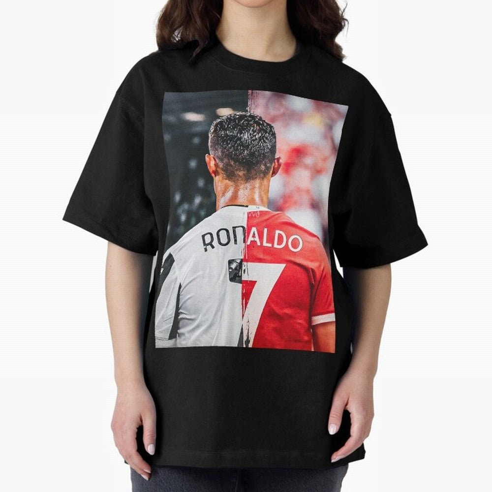 Cristiano Ronaldo , Manchester Star , Football Poster 2122 Star Oversized T-Shirt Enjoy FIFA World Cup 2026 Group Stage Driven by Mbappe and Neymar, Netherlands Energy, Global Supporter Spirit, Legendary Goals, National Colors and Tournament