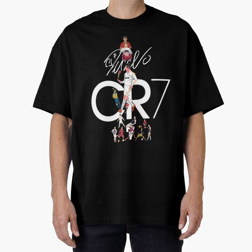 CR7 Oversized T-Shirt Make Your Look Match FIFA World Cup 2026 Capturing CR7 and Messi, France Energy, Sports Nostalgia, International Competition, Famous Players and Unforgettable Victories; Perfect for People Who Love Argentina, Brazil, France,