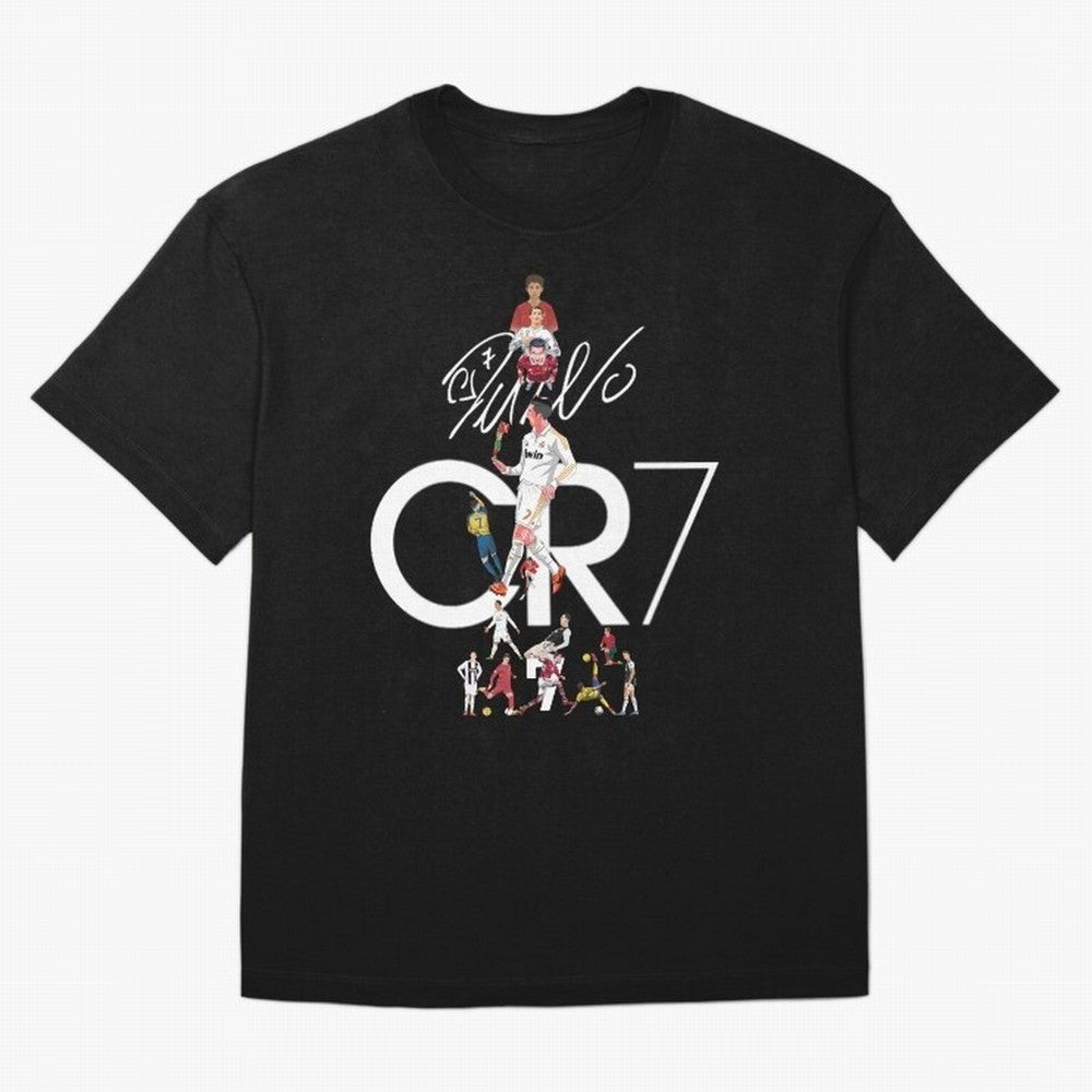 CR7 Oversized T-Shirt Make Your Look Match FIFA World Cup 2026 Capturing CR7 and Messi, France Energy, Sports Nostalgia, International Competition, Famous Players and Unforgettable Victories; Perfect for People Who Love Argentina, Brazil, France,