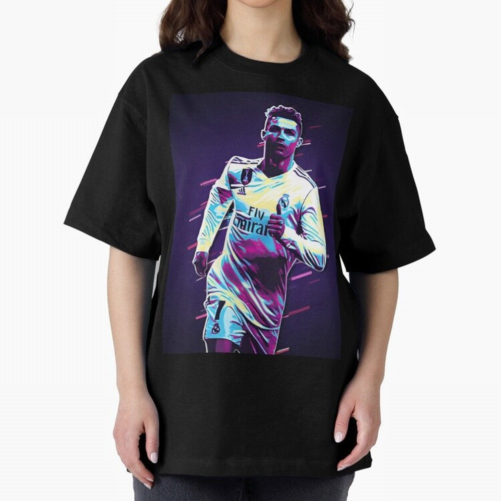 Cr7 Oversized T-Shirt Celebrate Every Goal in Match Day Hype around FIFA World Cup 2026 USA Canada Mexico, Neymar, Haaland and Cristiano Ronaldo, Argentina, Global Supporter Spirit, Legendary Goals, National Colors and Tournament Celebration;