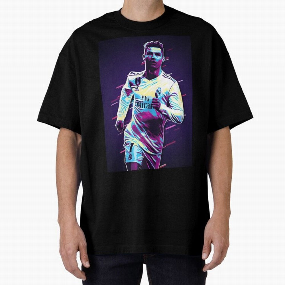 Cr7 Oversized T-Shirt Celebrate Every Goal in Match Day Hype around FIFA World Cup 2026 USA Canada Mexico, Neymar, Haaland and Cristiano Ronaldo, Argentina, Global Supporter Spirit, Legendary Goals, National Colors and Tournament Celebration;
