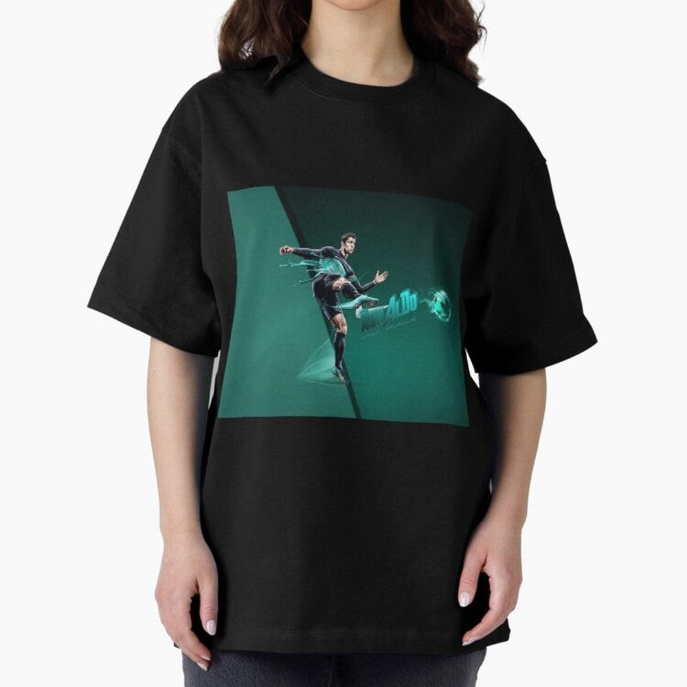 Cristiano Ronaldo #442 Oversized T-Shirt Honor Global Football Passion for FIFA World Cup 2026, Inspired by Messi and Cristiano Ronaldo, Portugal, Sports Nostalgia, International Competition, Famous Players and Unforgettable Victories; Perfect for