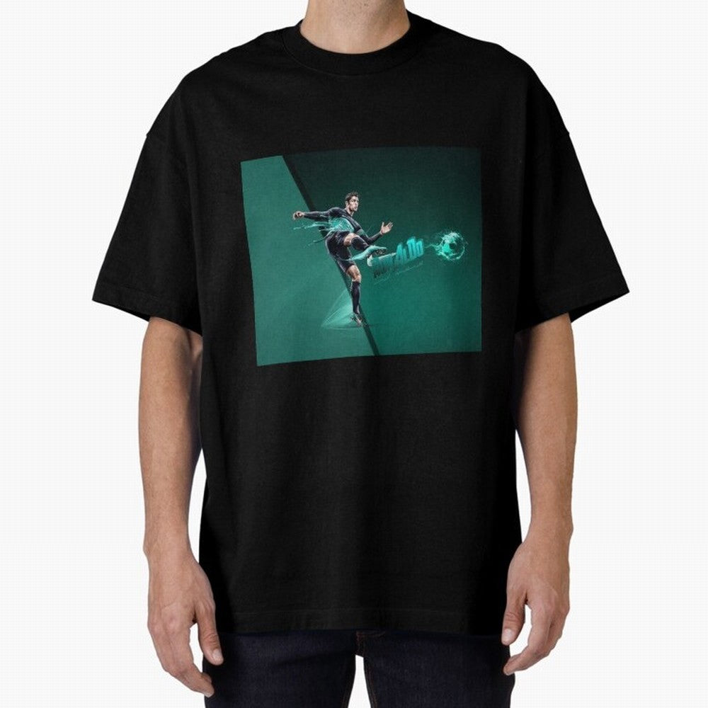 Cristiano Ronaldo #442 Oversized T-Shirt Honor Global Football Passion for FIFA World Cup 2026, Inspired by Messi and Cristiano Ronaldo, Portugal, Sports Nostalgia, International Competition, Famous Players and Unforgettable Victories; Perfect for