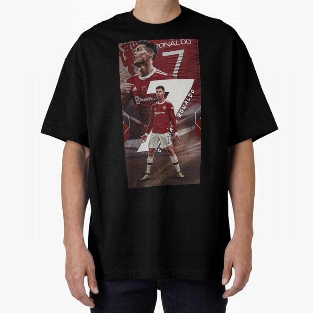 Cristiano Ronaldo Oversized T-Shirt Upgrade FIFA World Cup 2026 Inspired by Neymar, France and Portugal Energy, Vintage Soccer Flavor, Modern Football Stars, National Flags and Final Night Emotion; Great for Supporters Who Love Legendary Players,