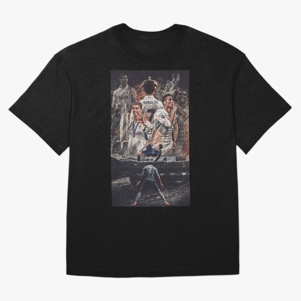 Cristiano Ronaldo Oversized T-Shirt Elevate FIFA World Cup 2026 Driven by CR7 and Messi, Brazil, Portugal and Argentina Energy, Stadium Chants, National Pride, Trophy Dreams and Unforgettable Football Memories; Perfect for People Who Love