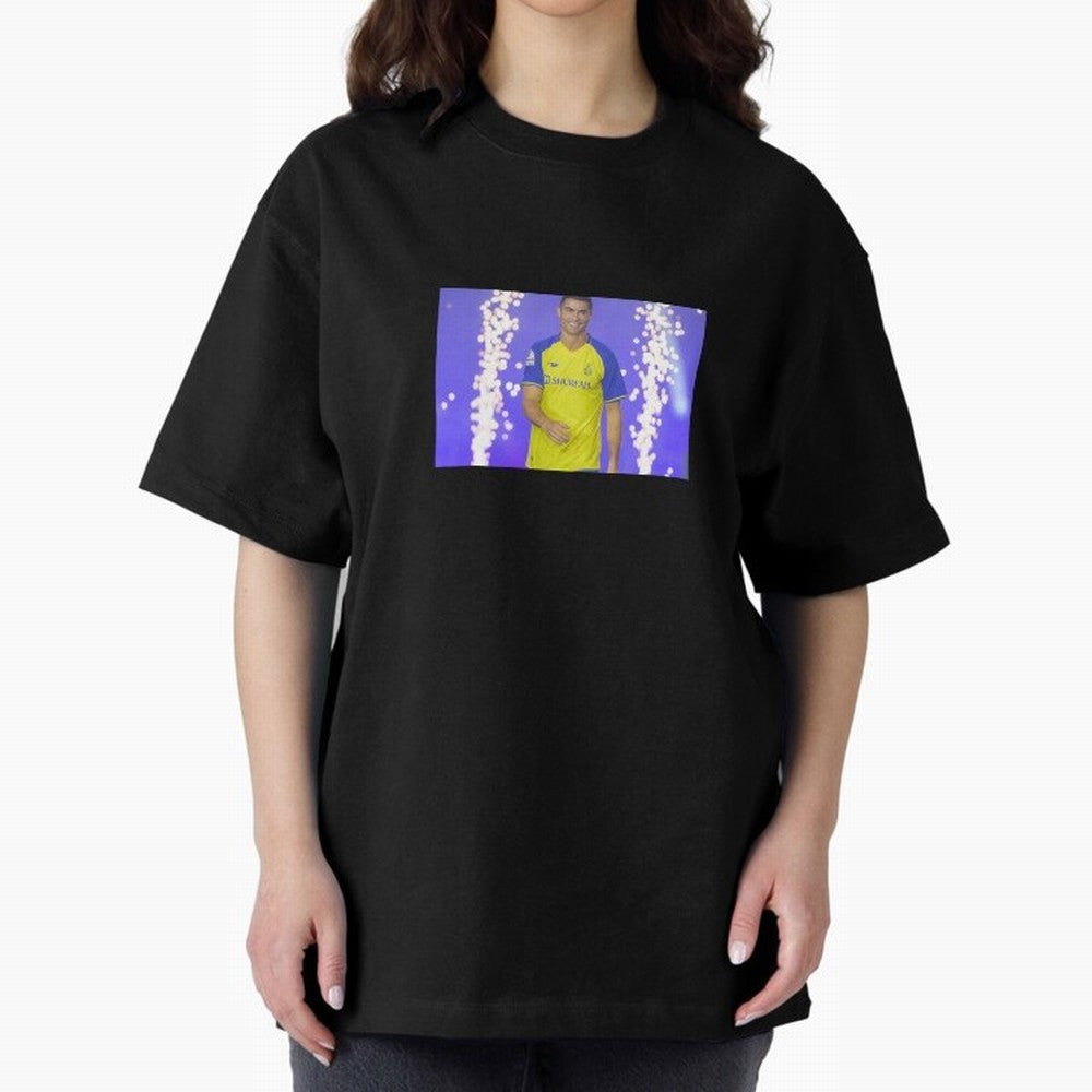 CRISTIANO RONALDO AL NASSR Oversized T-Shirt Show Love for Legendary Goals in the FIFA World Cup 2026 Group Stage Journey through Messi, Neymar and Mbappe Highlights, Portugal, Spain and Germany Pride, Global Supporter Spirit, Legendary Goals,