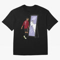 Cristiano Ronaldo Mirror GOAT Oversized T-Shirt Fuel Match Day Hype around FIFA World Cup 2026, Messi, CR7 and Mbappe, Germany, Fan Favorite Moments, National Team Passion, Big Match Drama and Soccer History; Made for Die Hard Supporters, Soccer