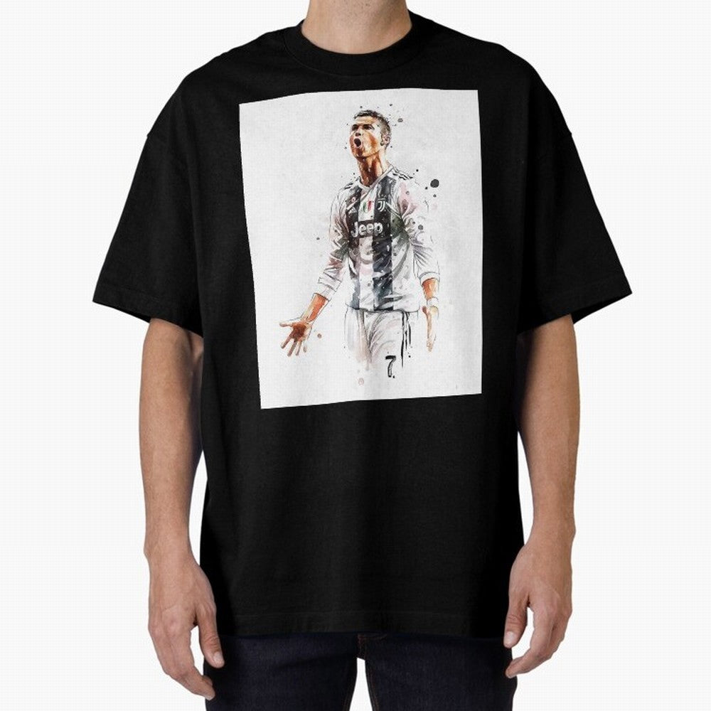 Cristiano Ronaldo Oversized T-Shirt Upgrade FIFA World Cup 2026 Spirit, Capturing England, France and Netherlands, Neymar, Championship Spirit, Famous Goals, Roaring Crowds and International Football Unity; Created for Match Day Parties, Soccer