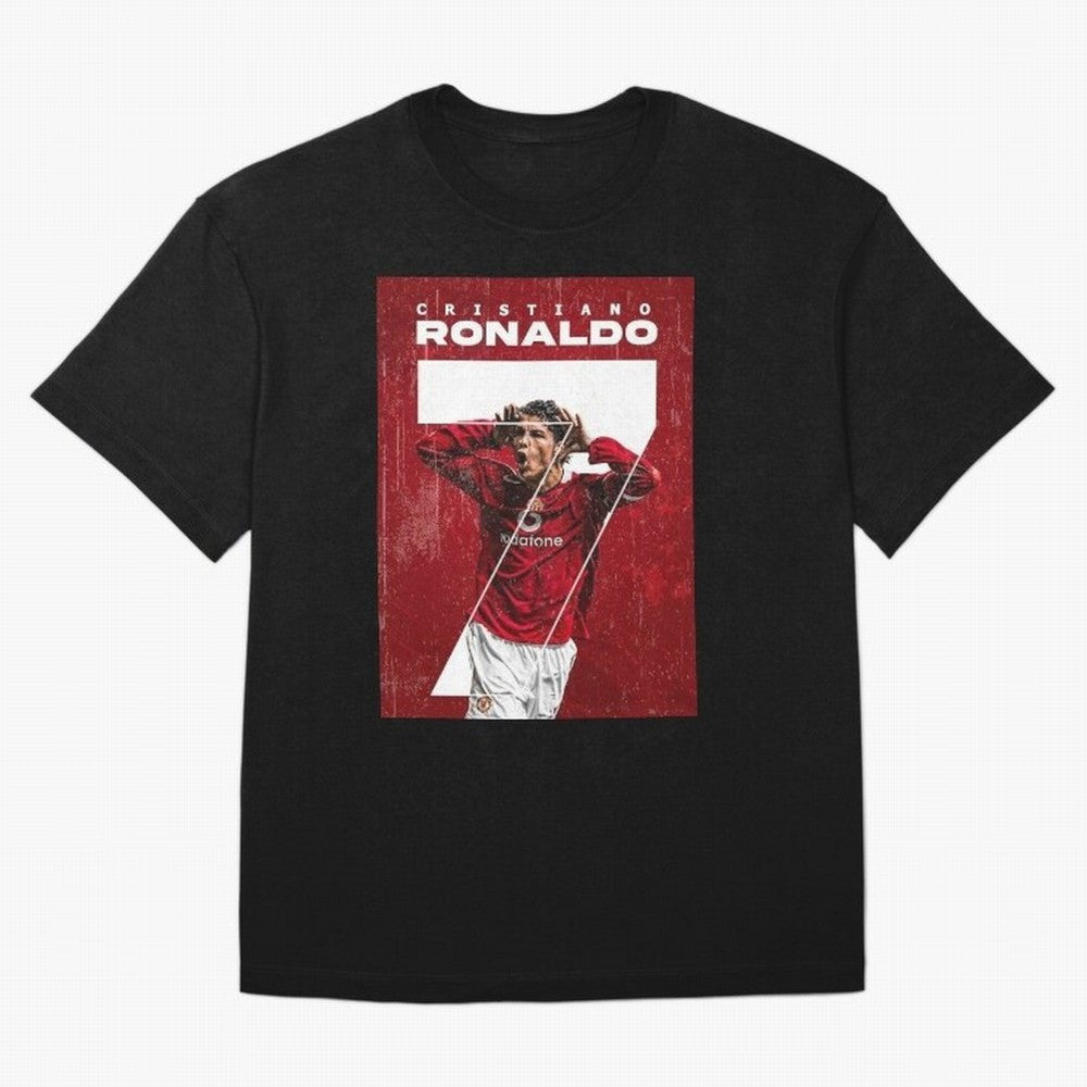 Cristiano Ronaldo Oversized T-Shirt Feel the Trophy Chase of Match Day Hype around FIFA World Cup 2026 Group Stage, Messi, Neymar and Mbappe, Spain, Championship Spirit, Famous Goals, Roaring Crowds and International Football Unity; Ideal for Fans