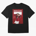 Cristiano Ronaldo Oversized T-Shirt Feel the Trophy Chase of Match Day Hype around FIFA World Cup 2026 Group Stage, Messi, Neymar and Mbappe, Spain, Championship Spirit, Famous Goals, Roaring Crowds and International Football Unity; Ideal for Fans
