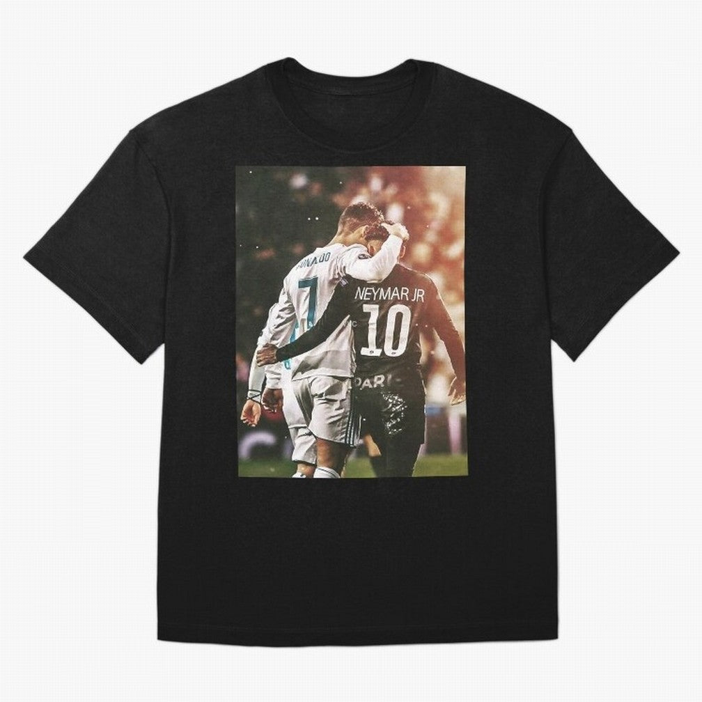 CR7 N Neymar Oversized T-Shirt Cheer for FIFA World Cup 2026 USA Canada Mexico for Fans of Mbappe and Neymar and Spain, Bringing Sports Nostalgia, International Competition, Famous Players and Unforgettable Victories; Perfect for Supporters Who