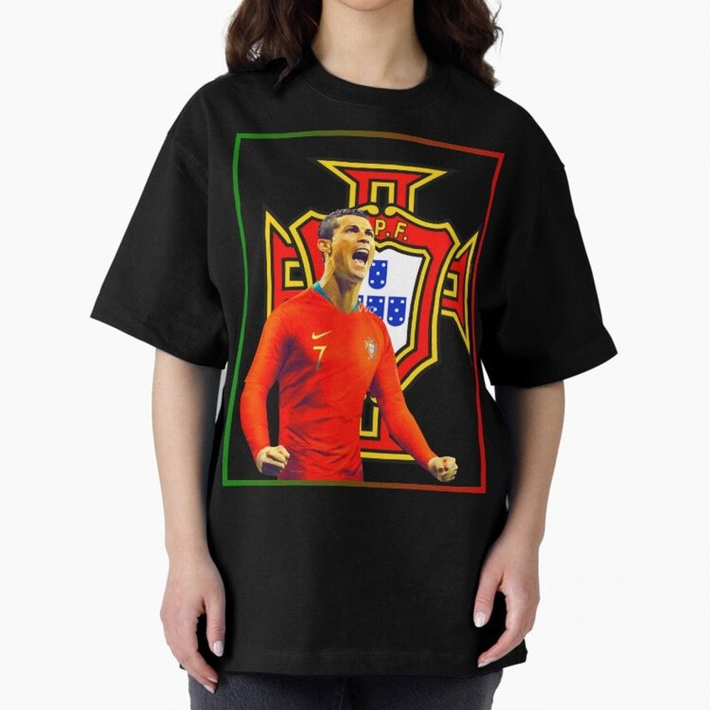cristiano ronaldo Oversized T-Shirt Relive the FIFA World Cup 2026 USA Canada Mexico Journey through Cristiano Ronaldo, Haaland and CR7 Highlights, England and Germany Pride, Vintage Soccer Flavor, Modern Football Stars, National Flags and Final
