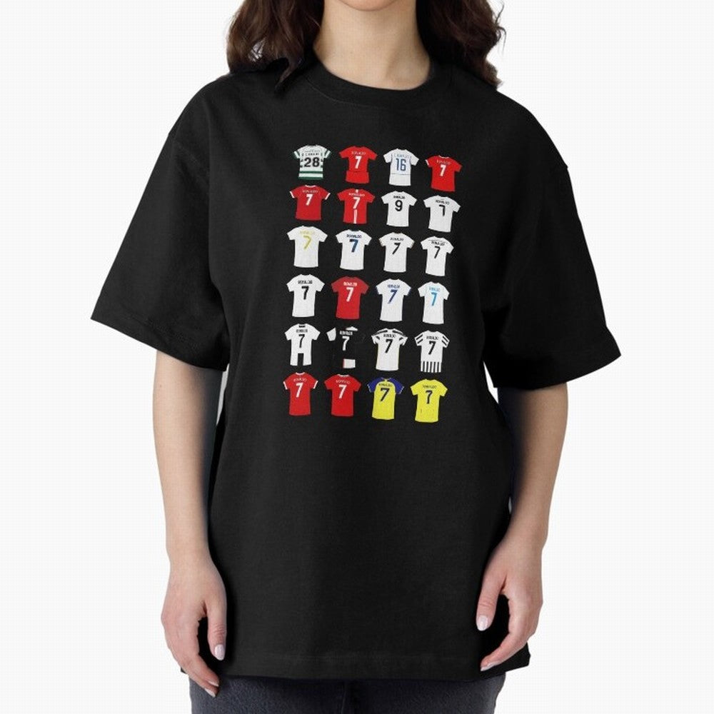 Cristiano Ronaldo Football Shirt Oversized T-Shirt Follow the FIFA World Cup 2026 Group Stage Journey through Neymar, Haaland and Cristiano Ronaldo Highlights, Portugal Pride, Football History, Final Match Energy, Crowd Noise and Once in a Lifetime