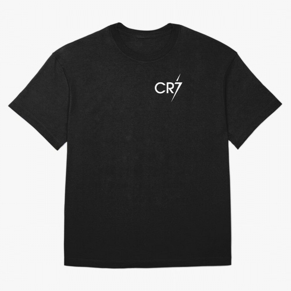 CR7 Black Oversized T-Shirt Fuel Your Fan Pride for Match Day Hype around FIFA World Cup 2026, Mbappe, Spain and Netherlands, Football Festival Excitement, Trophy Ambitions, Country Rivalries and Star Player Buzz; Great for Supporters Who Love