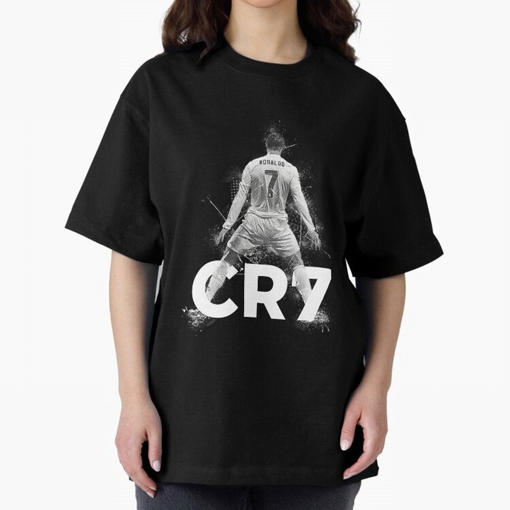 Cristiano Ronaldo CR7 Oversized T-Shirt Represent FIFA World Cup 2026 Group Stage Spirit, Highlighting Netherlands, Neymar, Game Day Rituals, Football Legends, Country Pride and the Road to the Final; Ideal for Fans Who Follow Messi, Cristiano