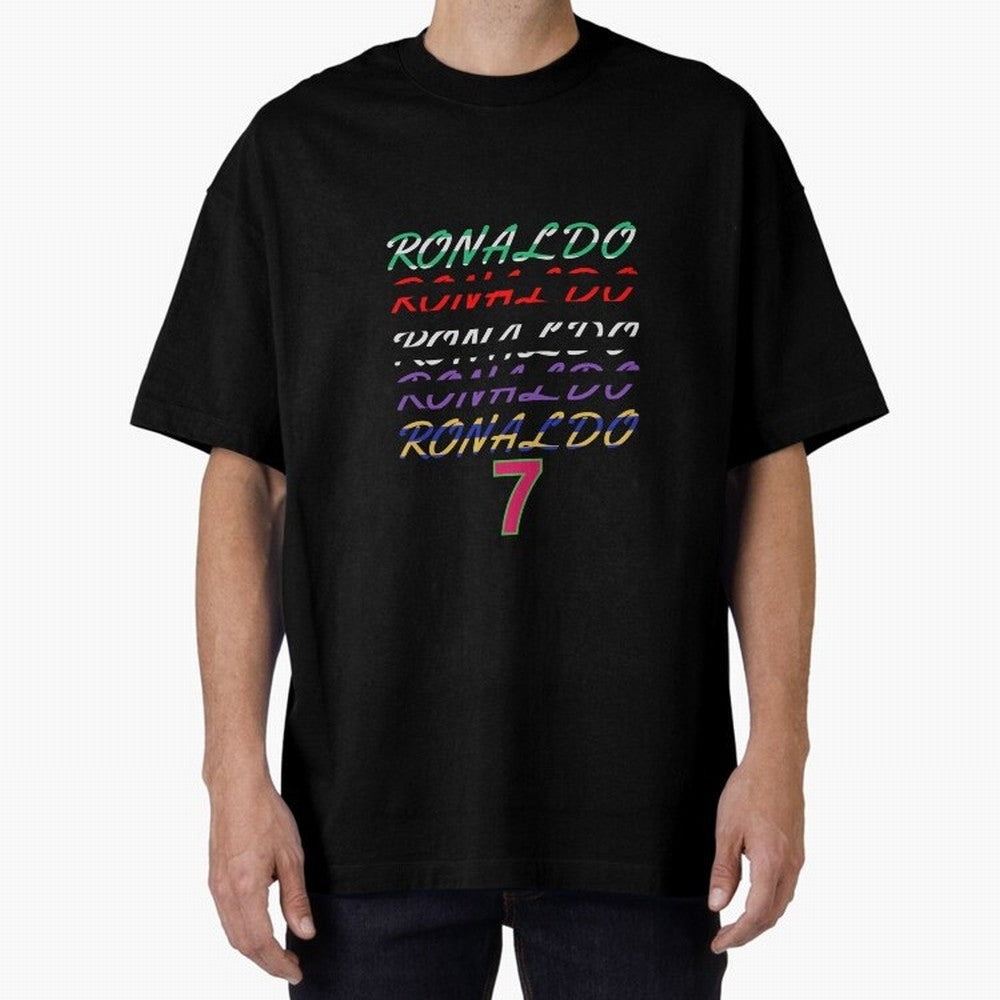 LOVE CR7 RONALDO - ALL CAREER Oversized T-Shirt Join the FIFA World Cup 2026 USA Canada Mexico Journey through Cristiano Ronaldo, Haaland and CR7 Highlights, Portugal Pride, Vintage Soccer Flavor, Modern Football Stars, National Flags and Final