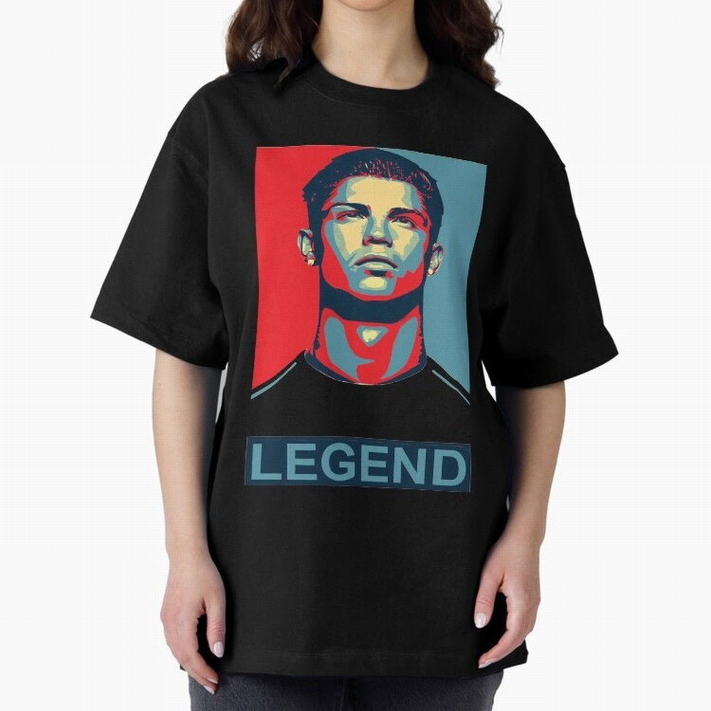 cristiano ronaldo legend Oversized T-Shirt Bring Bold Fan Energy to Global Football Passion for FIFA World Cup 2026 USA Canada Mexico, Featuring Messi, CR7 and Mbappe, Argentina, France and Brazil, Football Festival Excitement, Trophy Ambitions,