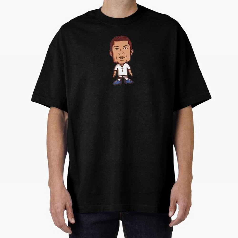 Cr7 Cristiano Ronaldo Oversized T-Shirt Celebrate Unforgettable Nights in FIFA World Cup 2026 Spirit, Filled with Argentina, France and Brazil, Mbappe, Global Supporter Spirit, Legendary Goals, National Colors and Tournament Celebration; Made for