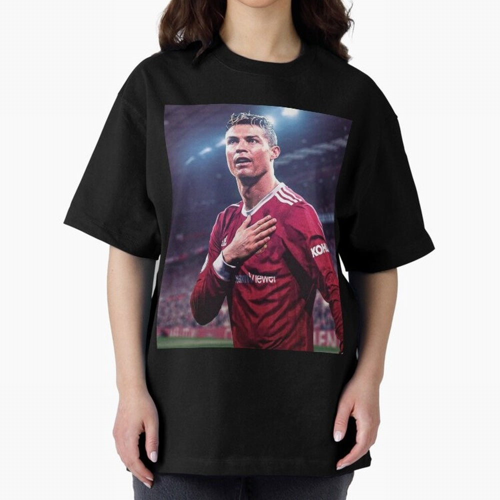 Cristiano Ronaldo New Oversized T-Shirt Represent the Passion of Global Football Passion for FIFA World Cup 2026 Group Stage, Capturing Messi, Portugal, Spain and Germany, Stadium Memories, Football Loyalty, International Chants and Championship