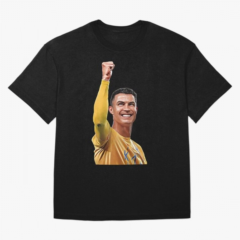 Cristiano Ronaldo - CR 7 Celebration Oversized T-Shirt Celebrate FIFA World Cup 2026 Featuring Haaland, Argentina, France and Brazil Energy, Global Supporter Spirit, Legendary Goals, National Colors and Tournament Celebration; Ideal for Passionate