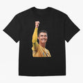Cristiano Ronaldo - CR 7 Celebration Oversized T-Shirt Celebrate FIFA World Cup 2026 Featuring Haaland, Argentina, France and Brazil Energy, Global Supporter Spirit, Legendary Goals, National Colors and Tournament Celebration; Ideal for Passionate