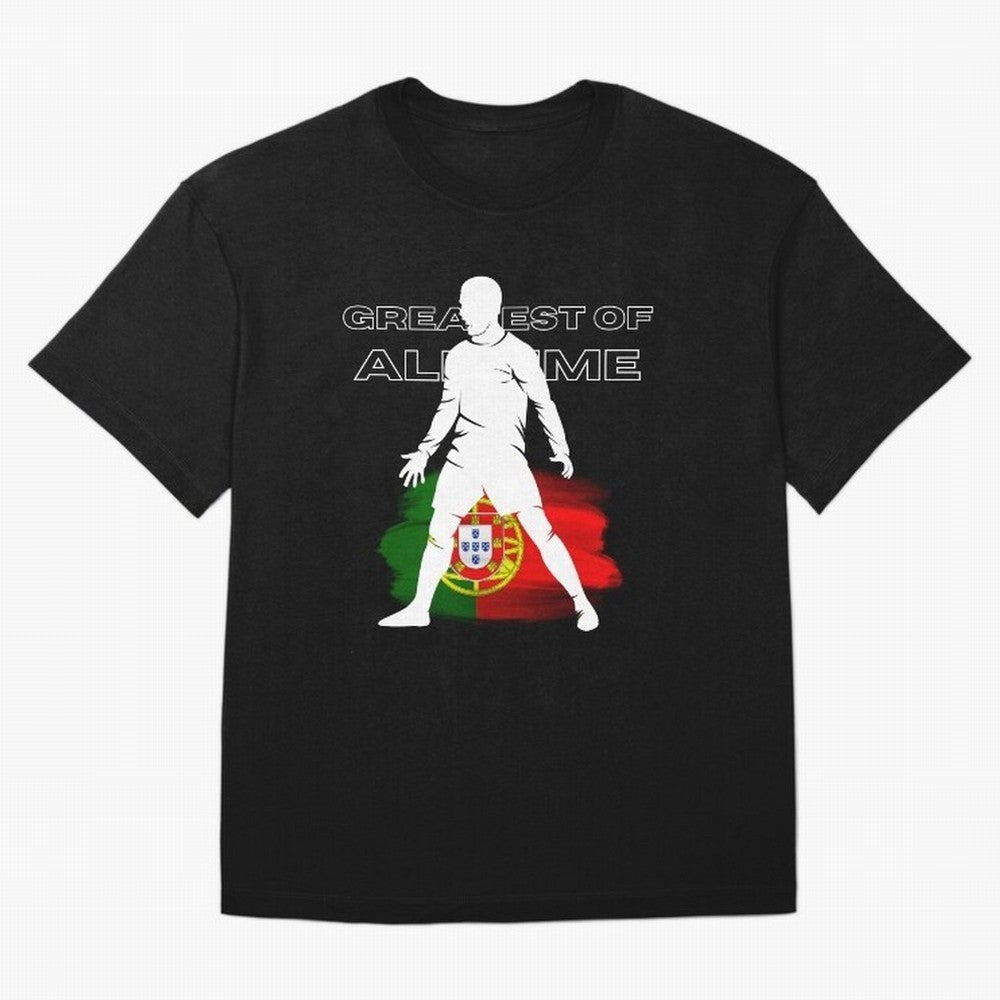 Cristiano Ronaldo Portugal Greatest Of All Time Oversized T-Shirt Show Up for the Glory of FIFA World Cup 2026 Group Stage for Fans of Mbappe and France, Bringing Champion Mindset, Group Stage Buzz, Knockout Tension and Passionate Fan Culture;
