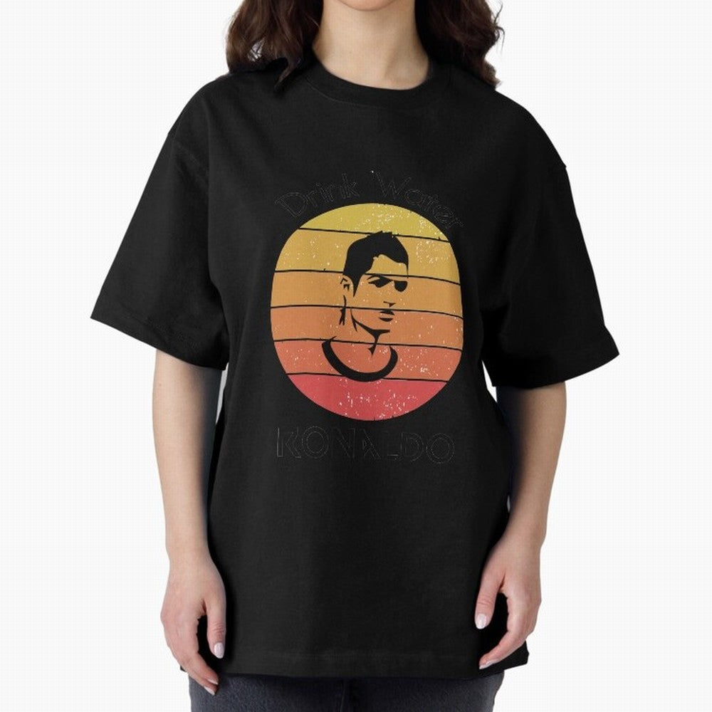 drink water ronaldo Oversized T-Shirt Honor the Beautiful Game during Match Day Hype around FIFA World Cup 2026 Group Stage, Messi and Cristiano Ronaldo, France and Portugal, Champion Mindset, Group Stage Buzz, Knockout Tension and Passionate Fan