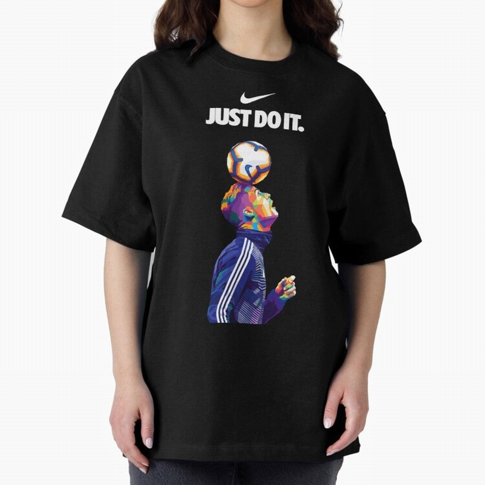 Cristiano Ronaldo Wpap - JUST DO IT Oversized T-Shirt Showcase Match Day Hype around FIFA World Cup 2026, Mbappe, England and Germany, Game Day Rituals, Football Legends, Country Pride and the Road to the Final; Ideal for Football Dads, Football