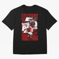 Cristiano Ronaldo Illustration Oversized T-Shirt Back Your Heroes with FIFA World Cup 2026 Group Stage Celebrating Messi, Neymar and Mbappe, England Energy, Football Passion, Legendary Performances, Festival Vibes and Supporter Community; Ideal for