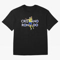 Cristiano Ronaldo Oversized T-Shirt Celebrate Supporters United by Match Day Hype around FIFA World Cup 2026, Messi, Neymar and Mbappe, Spain and Netherlands, Retro Football Energy, Iconic Rivalries, Trophy Chase Drama and Stadium Atmosphere; Ideal